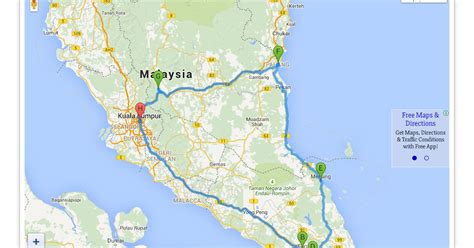 South Malaysia Road Trip Map ~ Parenting Times