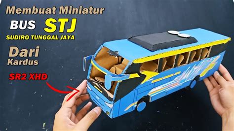 Cara Membuat Miniatur Bus Draka Sudiro Tunggal Jaya (STJ) Dari Kardus ...