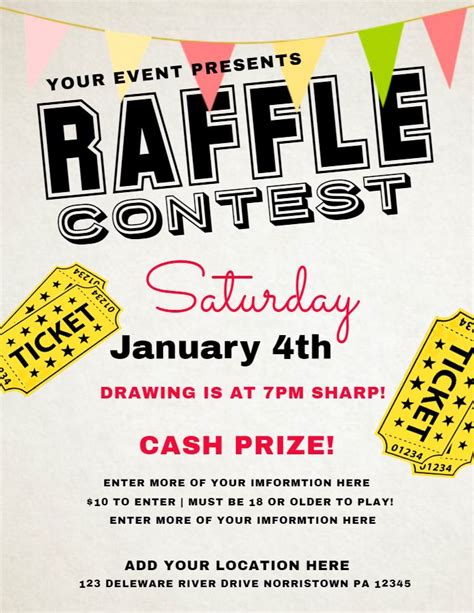 Raffle Flyer Template