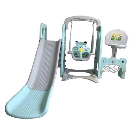 178X60X122 (cm) Climber,Slide and Toddler Swing Set Indoor Outdoor Backyard-Blue Color | Walmart ...