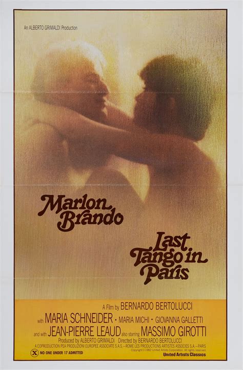 Last Tango in Paris (#1 of 3): Extra Large Movie Poster Image - IMP Awards