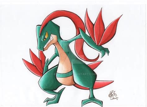 Shiny Grovyle by Maryuu7 on DeviantArt