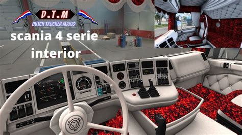 ets 2 SCANIA R4 CUSTOM INTERIOR FOR RJL R4, SMALL CAB D.T.M - YouTube