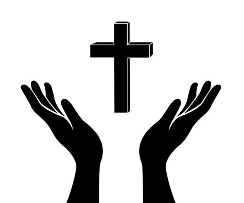 hand and the Jesus Christ cross sign 533806 Vector Art at Vecteezy