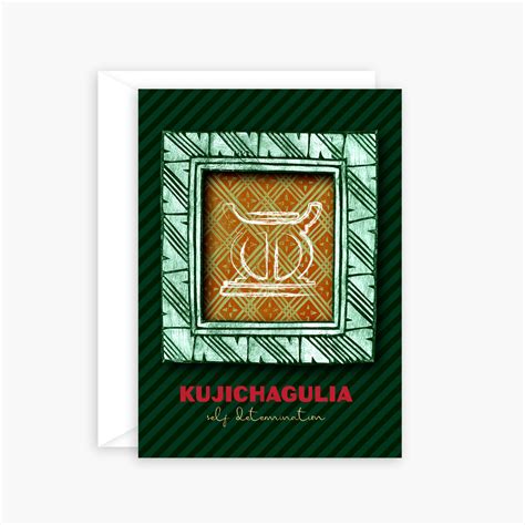 Art of Kwanzaa Card - Kujichagulia (Self-Determination) • AfriMod