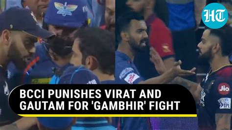 Virat Kohli And Gautam Gambhir Fight Reason