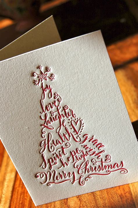 22 Handmade Calligraphy Christmas Cards You Can DIY