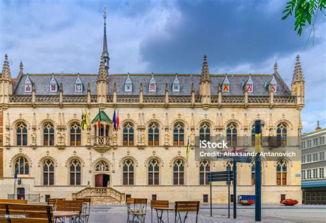 Kortrijk City Hall Lategothic Early Renaissance Architecture Style Building Town Hall On Grote ...