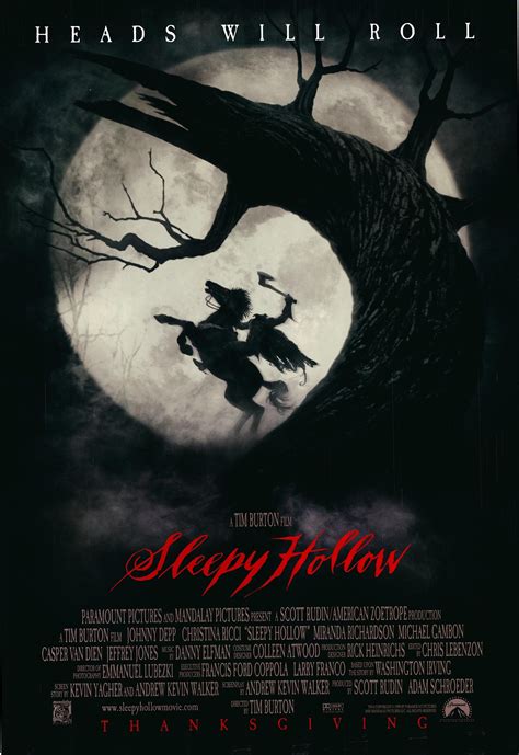 Sleepy Hollow 1999 Original One Sheet Poster - Etsy | Sleepy hollow ...