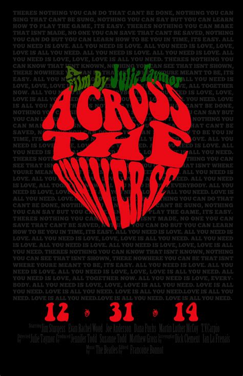 Across the Universe Movie Poster on Behance