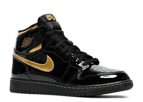 AIR JORDAN 1 HIGH RETRO OG BLACK GOLD PATENT | Level Up