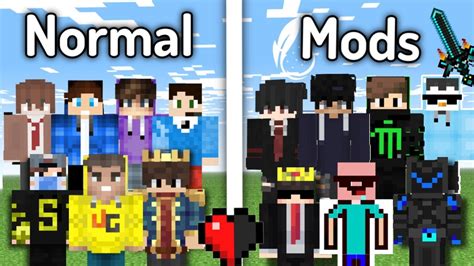 Normal vs Mods players in indian Minecraft community - YouTube