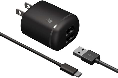 Just Wireless USB Type C AC Power Adapter Black 13106 - Best Buy