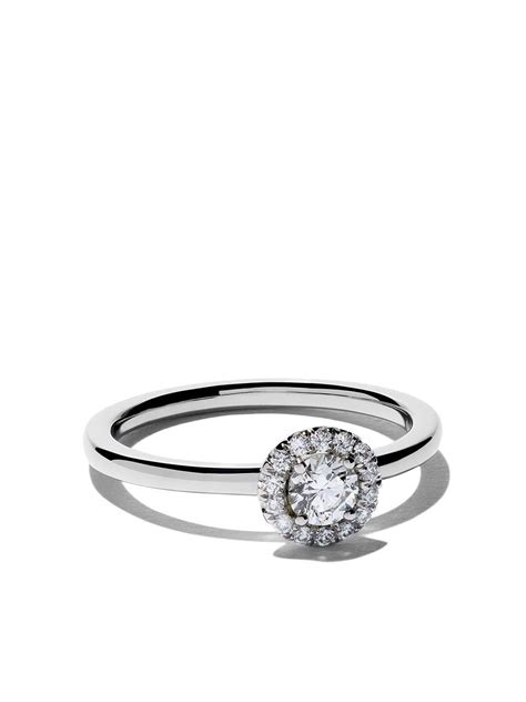 De Beers Platinum My First Aura Solitaire Diamond Ring - Save 6% - Lyst