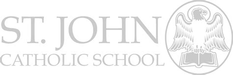 St. John Catholic School Logo Black and White – Brands Logos