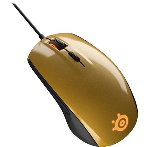 SteelSeries Rival 100 Optical Gaming Mouse (Alchemy Gold) 62336