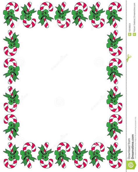 Christmas Candy Cane Border