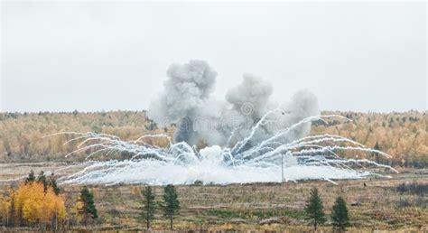 Explosion of a Thermite Bomb Stock Photo - Image of fire, damage: 35339434