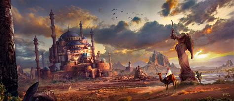 Desert Temple by Feng Liu : ImaginaryLandscapes