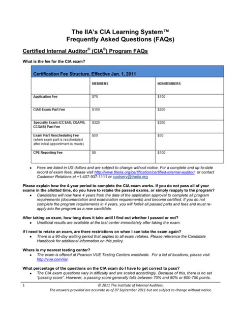 The IIA's CIA Learning System™ Frequently Asked Questions (FAQs)