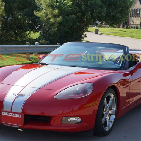 C6 Corvette GM Full Length Racing Stripe 2 (All C6 Models ...