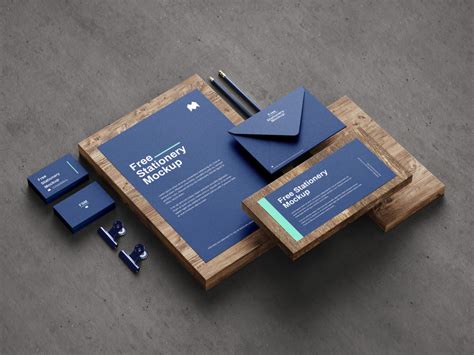 Stationery Free Mockup 01 – Free Mockup