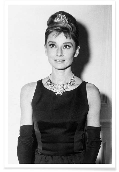 Audrey Hepburn in Tiffany Diamonds Poster | JUNIQE