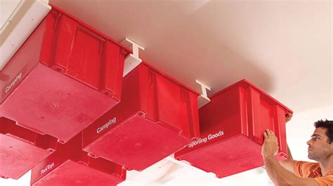 DIY Garage Ceiling Storage System