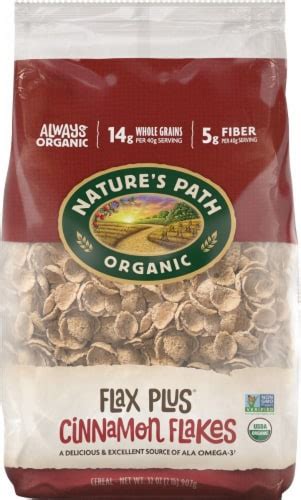 Nature's Path Organic® Flax Plus Cinnamon Flakes Bag Cereal, 32 oz - Fry’s Food Stores