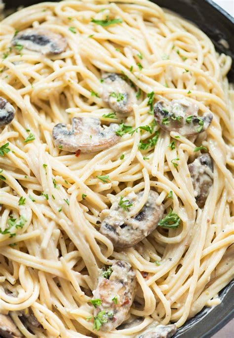 Creamy Mushroom Pasta Recipe | The Flavours of Kitchen