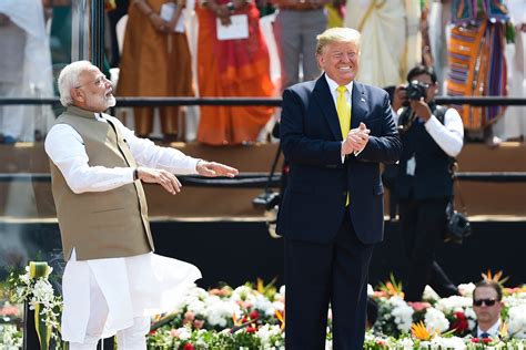 Donald Trump Enters Packed India Stadium as Village People's 'Macho Man ...