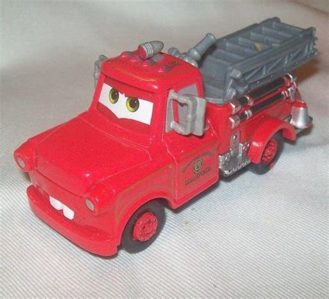 Disney Pixar Cars Diecast Rescue Squad Mater fire truck red engine ...