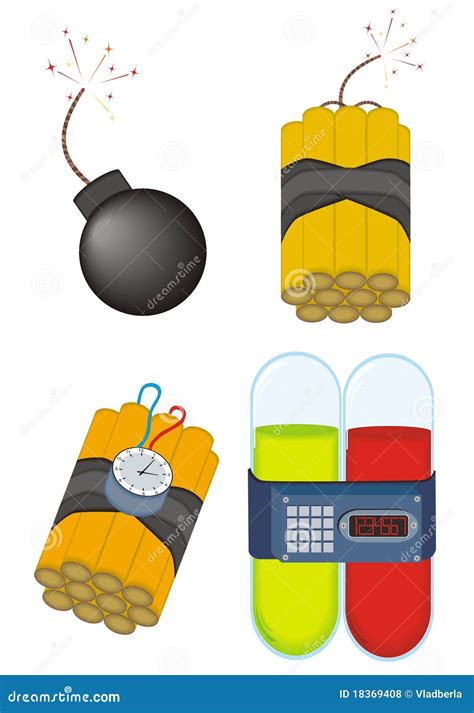 Tnt or bomb stock vector. Image of detonation, blast - 18369408