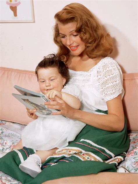 Books and Art: Rita Hayworth with her first daughter, Rebecca...