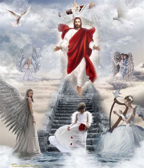 Jesus and Angels in Heaven - ePuzzle photo puzzle