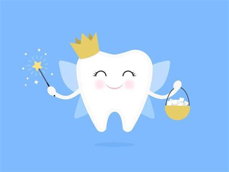 Cartoon Tooth Fairy Flat Vector Illustration 690804 Vector Art at Vecteezy