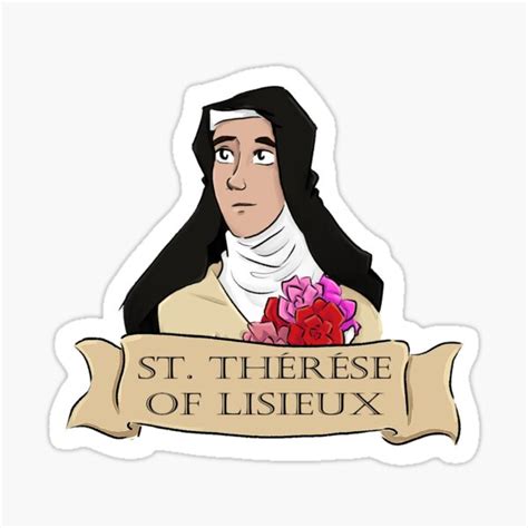 "St. Therese of Lisieux" Sticker for Sale by Therizino-Arts | Redbubble