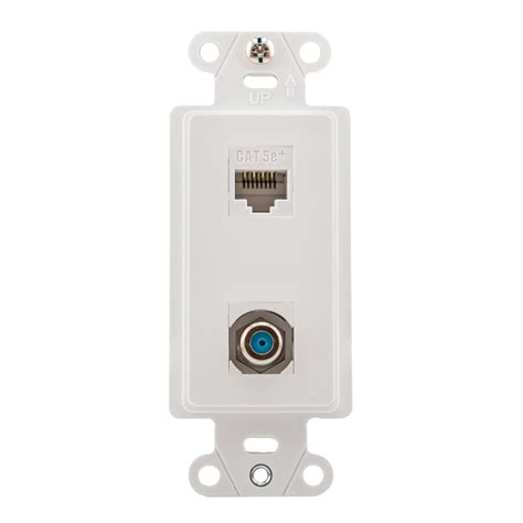 Legrand Plastic CAT5e Ethernet Wall Jack at Lowes.com