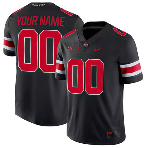 Custom Name Ohio State Buckeyes College Football Custom Stitched Jersey – Black - 24mixsport ...