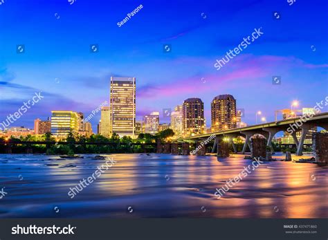 Richmond Virginia Usa Downtown Skyline On Stock Photo 437471860 ...