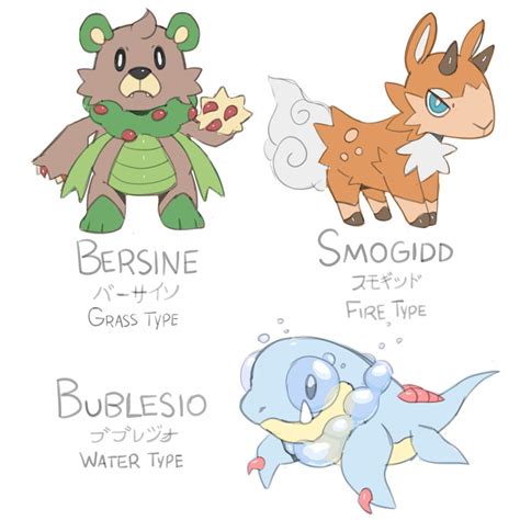 My fakemon starter ideas | Pokémon Amino