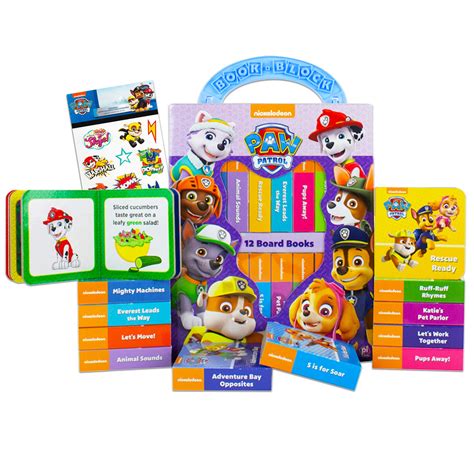 Buy Nick Jr Paw Patrol Board Books Set Girls Toddlers Babies Bundle ~ Pack of 12 Chunky My First ...