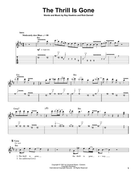 The Thrill Is Gone by B.B. King - Guitar Tab Play-Along - Guitar Instructor