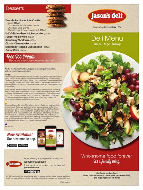 Jasons Deli Catering Menu | PDF | Potato Chip | Salad