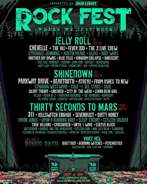 Rock The Rock Fest 2024 Lineup - Verla Jeniffer