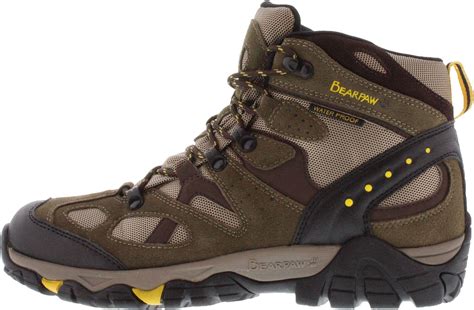 BEARPAW Rubber Rock Mid Waterproof Hiking Boots in Olive (Green) for Men - Lyst