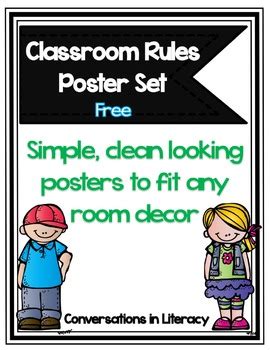 Classroom Rules Posters Free - Conversations in Literacy