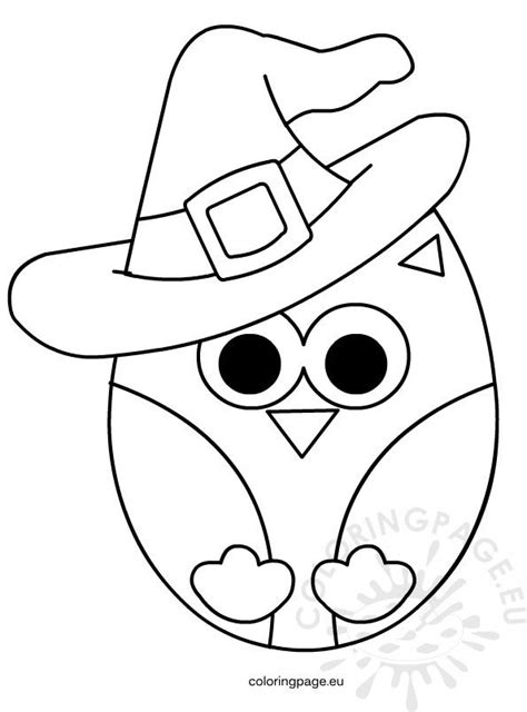 Owl Halloween – Coloring Page