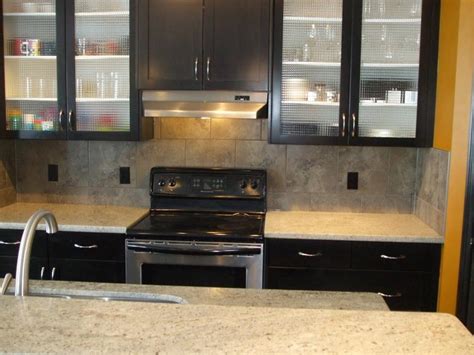 Black Kitchen Cabinets with Glass Doors - Home Furniture Design