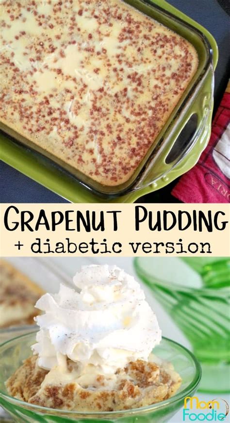 Grapenut Pudding Recipe + Diabetic Friendly version